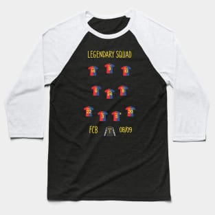 FC Barcelona squad 08/09 Baseball T-Shirt